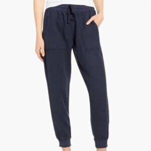 Splendid Women Rayon Lakeside Jogger Lounge Pants Navy Size L NWOT